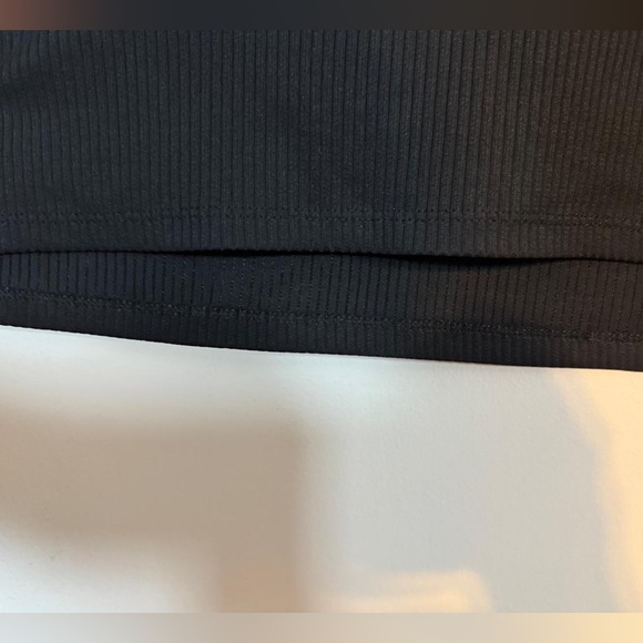 F&F Ribbed Long Sleeve Black Top – Size S - Picture 8 of 8